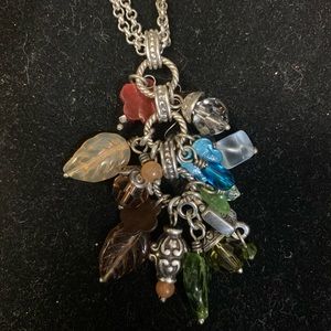 Brighton necklace & bracelet flowers and leaves